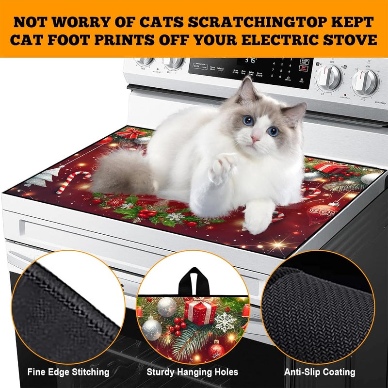 AOHMPT Stove Top Cover for Electric Stove: 28''×20'' Stove Cover Elevate Your Kitchen Reliable Heat Protection,Non-Slip Kitchen Decor (MAI-G2411289) - Image 4